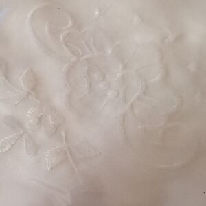 Floral Embossed Fabric Placemats and Napkins